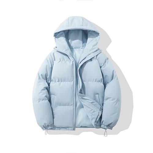 Veste décontractée chaude doudoune courte à capuche pour femme