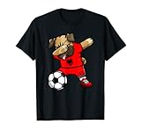 Dabbing Mops Albanien Fußball Fans Trikot Albanischer Fußball T-Shirt