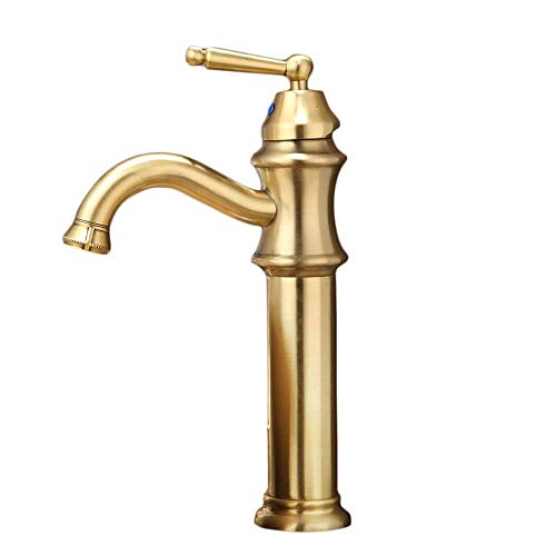 Robinet de lavabo rétro en laiton : dites adieu aux fuites avec ce mitigeur en cuivre robuste