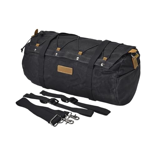 Sac cavalière moto arrière étanche et sacoche latérale de transport noir pour siège