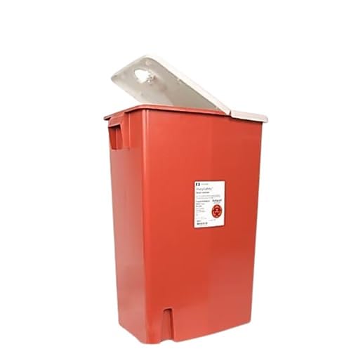 Container, Sharps RED W/LID 8GL (10/CS)