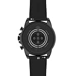 Fossil Men's Gen 6 44mm Stainless Steel and Silicone Touchscreen Smart Watch, Color: Black (Model: FTW4061V) - Image 4