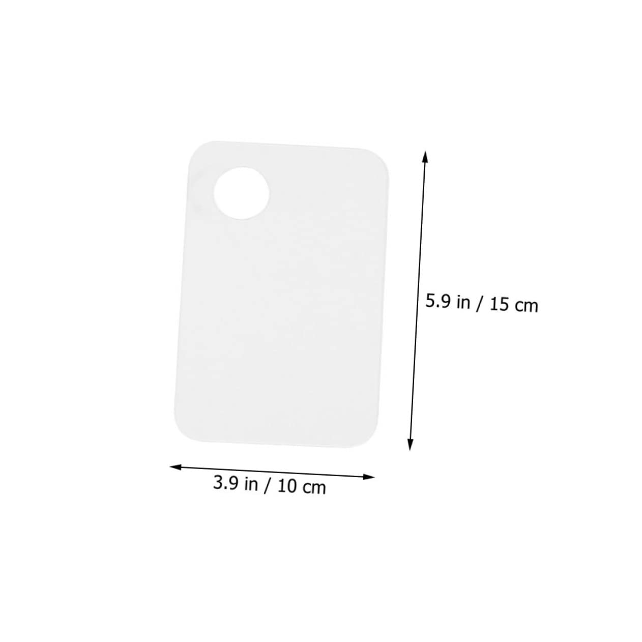 FOMIYES Nail Art Cosmetics Palettes Set 3 Sets Mixing Spatula Acrylic for Long-lasting Use 6pc Square Non-textured