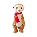 CHANGCHUNTENG Cute Scarf Meerkat Simulazione Peluche Bambola Animale Bambola Regalo di Compleanno Girl (40 cm)