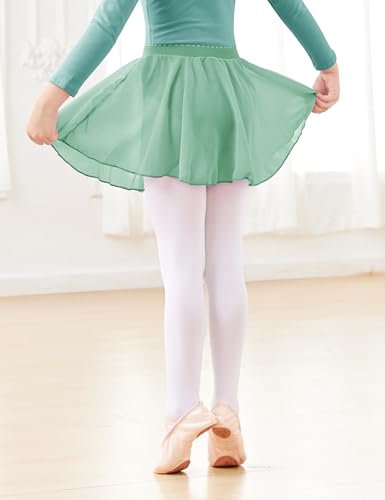 Chiffon Toddler Girls Ballet Skirts Pull on Elastic Dance Wear for Training, Performance2