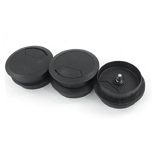PartyKindom 10 piezas cubre agujeros para cables negros para escritorio para gestión de cables computadoras fácil instalación para oficina en casa y más miniatura 3