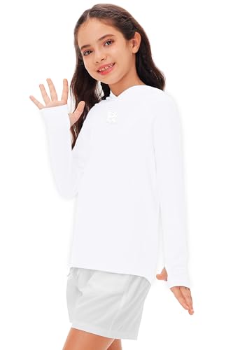 Image of Remimi Kids Sun Shirt Rash Guard Quick Dry Sun Protection Athletic Hoodie Hiking Shirts 3-12 Years
