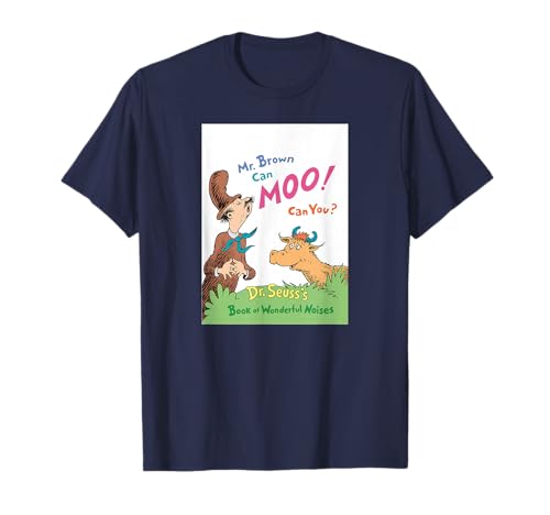 Dr. Seuss Mr. Brown Can Moo Book Cover T-shirt T-Shirt