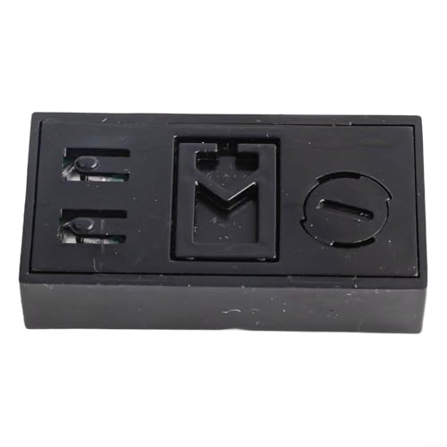 Gdfnmogo Reloj de salpicadero de coche - Reloj electrónico luminoso para montaje en ventilación de vehículo, 4 x 4 x 0,8 cm, construcción ABS + PC, funciona con batería de 3 V, se adapta a todos los