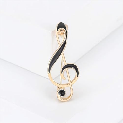 Image of 2PCS Music Note Brooch Pin for Women Dainty Elegant Rhinestone Pearl Note Treble Clef Brooch Musician Party Dance Banquet Clothes Accessorie Jewelry