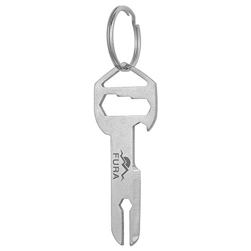 Ferramenta EDC, Andoer 12 Pcs Outdoor EDC Tool Ferramenta Multifuncional de Aço Inoxidável Chaveiro