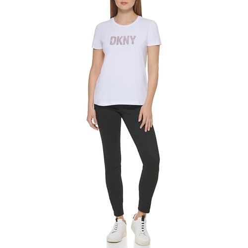 T-Shirt à paillettes DKNY femme : le haut confortable pour briller sans effort
