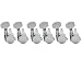 Musiclily 6 Inline Guitar Locking Tuners Tuning Pegs Keys Machine Heads Set for Fender Stratocaster Telecaster Parts, Chrome
