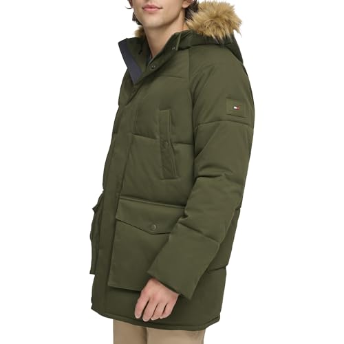 Image of Tommy Hilfiger Mens Quilted Snorkel Parka Coat