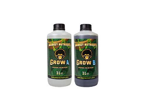 Trade Hydro Monkey Nutrients Grow 1 Litre A and B Base Nutrient