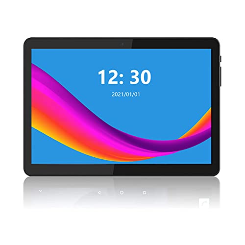 Android Tablet 10 inch, Quad-Core, Google Certified, WiFi Tablet PC with Micro SD Card Slot, 2+32GB Storage, 1280×800 IPS Full Display, Bluetooth, GPS, FM, Netflix, YouTube, 6000mAh Battery, Black