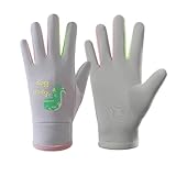 keynoyin Elementary School Students' Outdoor Warm Gloves, Waterproof and Cold-Proof Cycling Gloves - Root Pink - [8-15 Years Old]