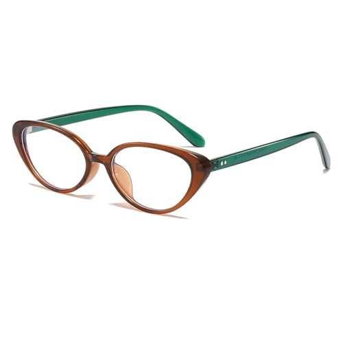 Lunettes de soleil œil de chat marron aux finitions rivets et verres UV400