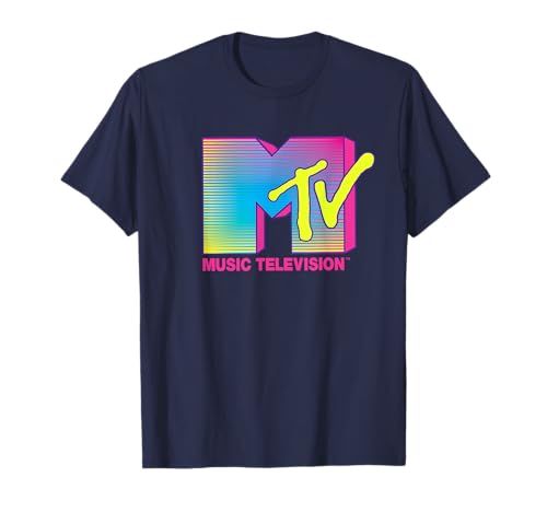 MTV 90er Jahre Helles Rosa Neon T-Shirt