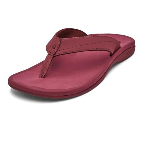 Image of OLUKAI Ohana Women's Sandals, Water Resistant Flip Flops with Arch Support, Lightweight Comfort for Beach & Travel, Enhanced Traction for Wet Surfaces