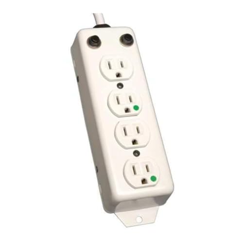 Tripp Lite Safe-IT Medical-Grade Power Strip, 4 15A Hospital-Grade Outlets, 2ft. Cord, UL 1363A...