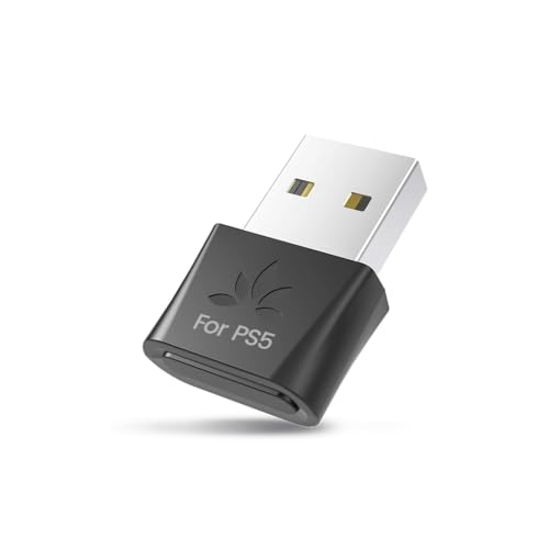 Avantree DG80 Gaming USB Bluetooth 5.3 Adapter for PS5 & Consoles - Low Latency Wireless Audio Dongle for Headphones & Earbuds