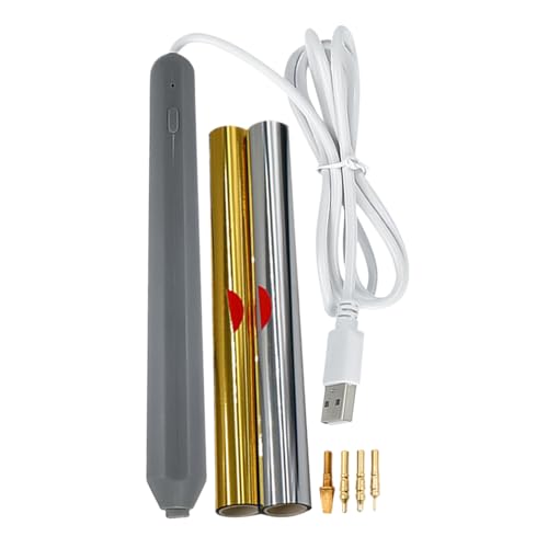 Rotulador de lámina caliente: instrumento de sello activado por calor, diseñador de láminas de precisión, configuración de punta intercambiable, equipo artístico, artesanía en papel, arte de cuero