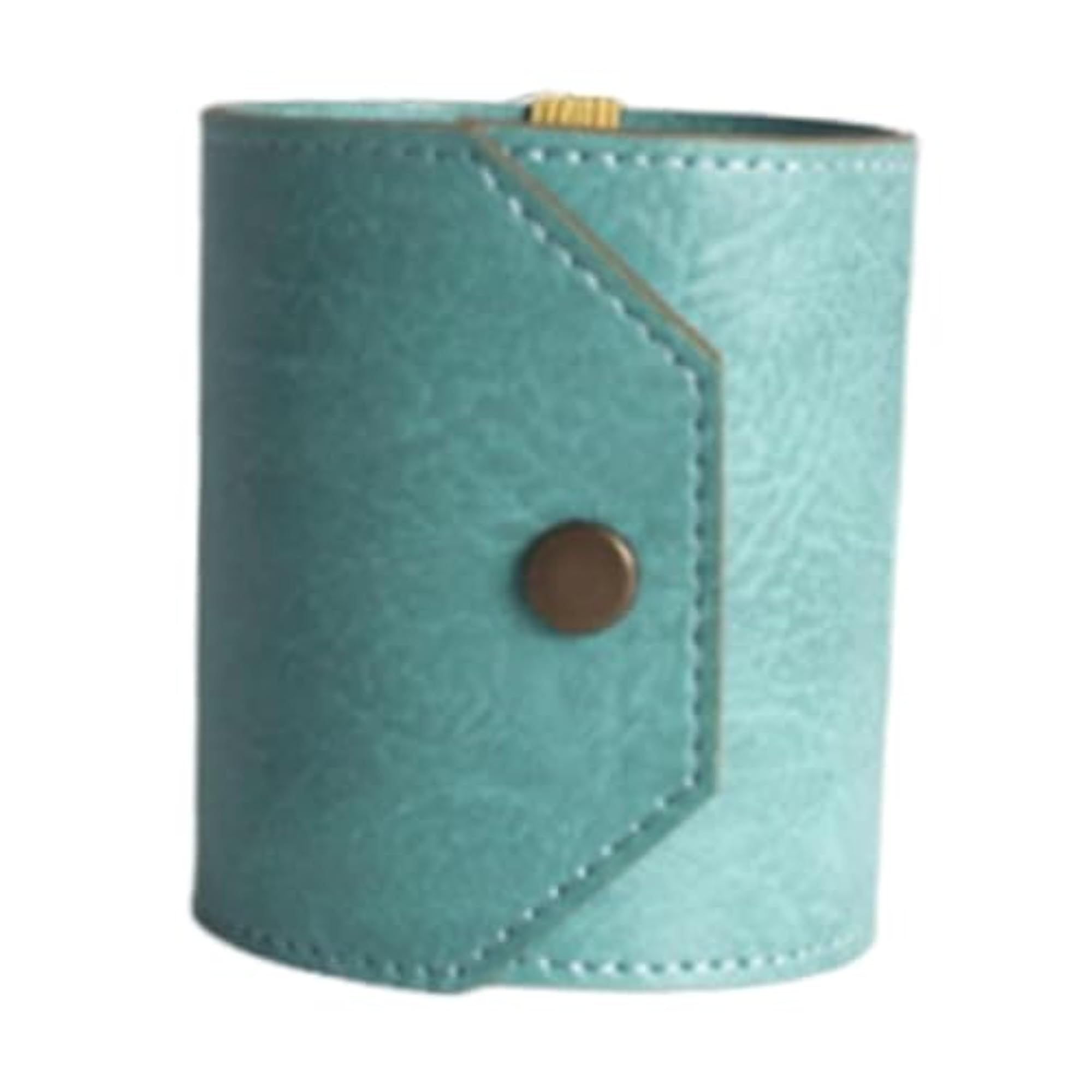 PU Leather Cash Wrap Wallet with Clasp Closure, Compact Organizer