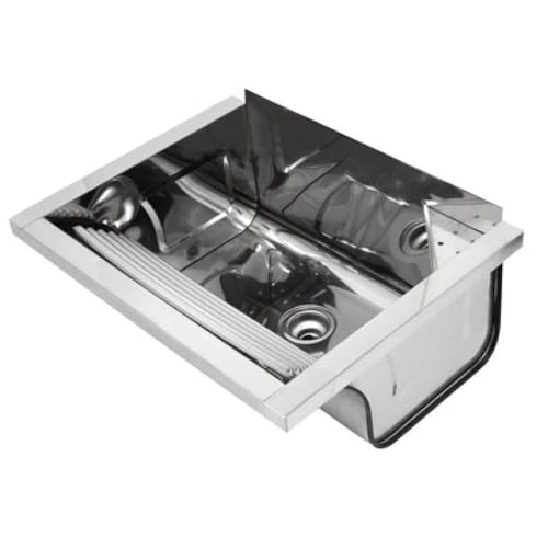 Tanque de Parede Docol Reto 017049CH 63x47 Inox Alto Brilho