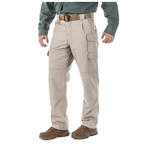 5.11 Tactical Men's Cargo Work Pants, Regular Fit, Cotton Canvas 7 Pockets Pant, Style 74251ABR2