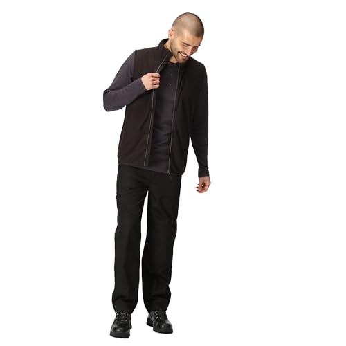 Chaleco de forro polar negro Navigate abrigo sin mangas para invierno talla 3XL 5