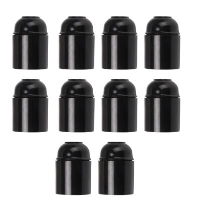 E27 Light Bulb Socket Holder, Black Plastic Lighting for Your Home.-image-29