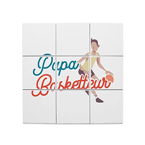 Carreaux céramique basket idée cadeau originale pour fête des pères 45cm