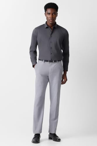 Image of Van Heusen Formal Slim Fit Shirt for Men | Solid | High Stretch Cotton Lycra | Full Sleeves | Ease of Movement