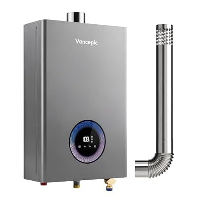 Vancepic Natural Gas Tankless Water Heater, Indoor Max 4.3 GPM, 100,000 BTU Instant Hot Water Heater
