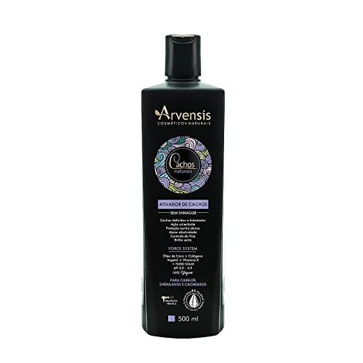 Ativador de Cachos Arvensis Cachos Naturais Cabelos Ondulados e Cacheados - 500ml