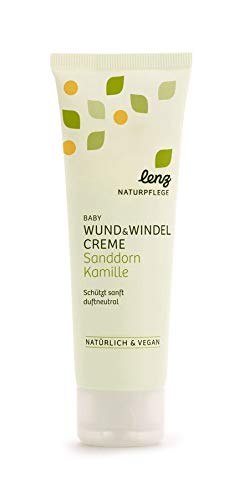 Preisvergleich Produktbild Lenz Naturpflege Baby Wund- und Windelcreme Sanddorn Kamille - 75 ml