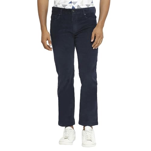 Image of BASICS Premium Cotton Stretch Formal Trousers for Men | Office Pants