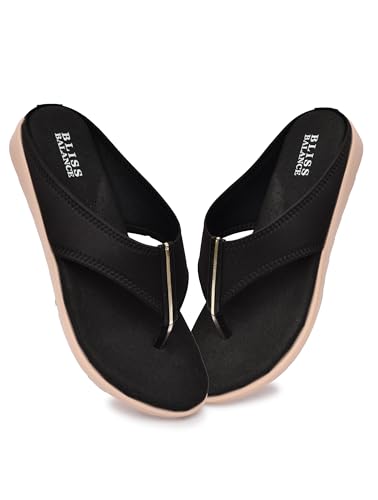 Image of Extra Soft Diabetic & Orthopedic Highcushioned Doctor Slippers|Flip-Flops Lightweight & Breathable Chappals|Comfortable Memory Foam Casual & Stylish for Women'sBB944