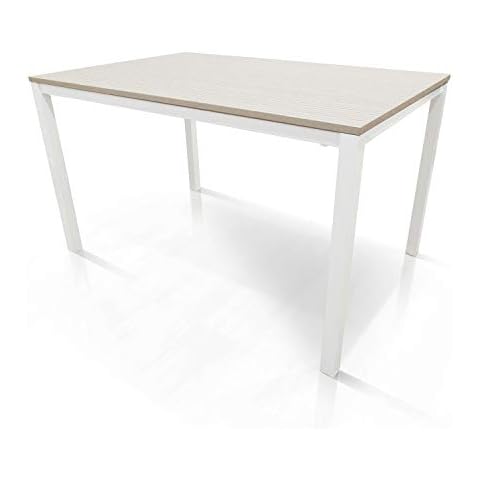 Mesa Extensible en Metal Pintado y Tapa laminada Cover