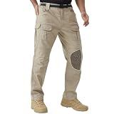 PandaVoy Men's Stretch Tactical Work Pants with Removable Kn...