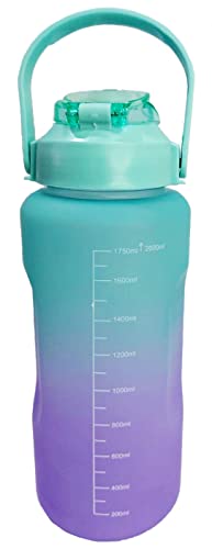 Garrafa Squeeze De Água para Academia 2litros Fitness Motivacional TIE DYE Cores com adesivos para p