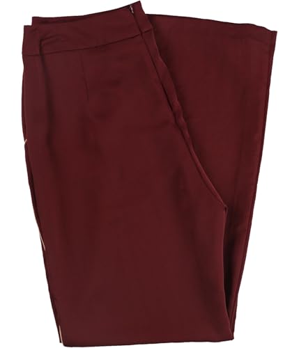 Leyden Womens Satin Piped Dress Pants Red XL3