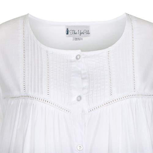 The 1 for U Victorian Nightgown - Cotton Nightgowns for Women, Charlotte 100% Cotton Gown4