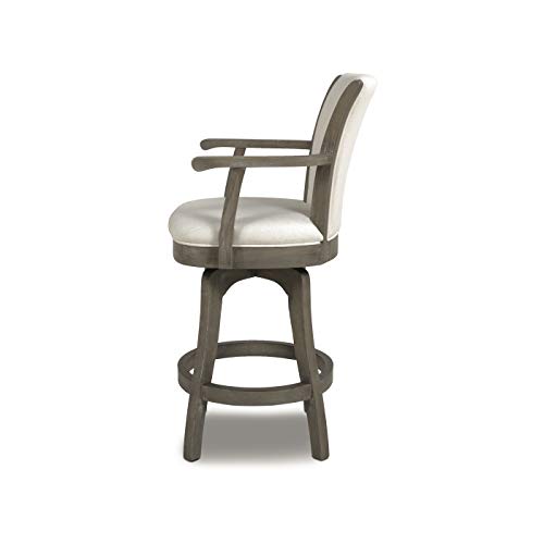 Jennifer-Taylor-Home-Williams-27-Swivel-Counter-Height-Bar-Stool-Natural-White-Linen Jennifer Taylor Home Williams 27 Swivel Counter Height Bar Stool Natural White Linen