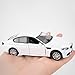 RMZ City Die-Casting Alloy Toy Car, 1/36 Scale M5 Model Car, Toy Car with Pull Back Function, Suitable for Collecting Decorative Model Toys, Car Gift for Boys and Girls (White)