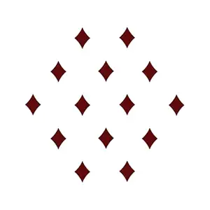 Comet Busters Diamond Shaped Basic Maroon Bindi (6 mm) (BIN946)