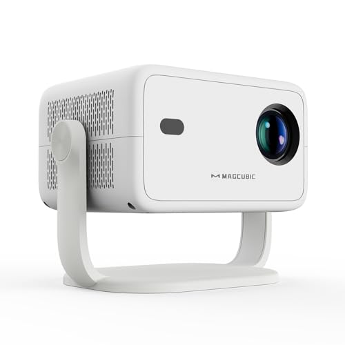 Magcubic Mini Proyector 4K Soporte, con 400 ANSI, resolución nativa 1080P, Potatil Proyector rotación de 180°, WiFi 6 y Bluetooth 5.2, proyectores TV corrección Trapezoidal automática