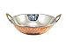 Amazingindiaonline Indyjski miedziany Kadai Curry Balti Stal nierdzewna Serwowanie Wok ryż jedzenie podawanie miska przyjęcie świąteczne 589 ml