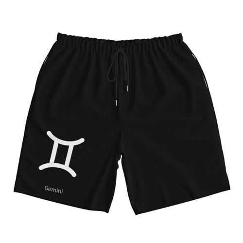 Gemini Sign Mens Swim Trunks Quick Dry Board Shorts 7